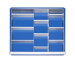 RAU Kit de compartimentation Rau pour tiroirs Tiroir-XL H 180-360mm 2 séparations + 9 parois enfichables Quantité:1