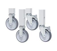 RAU Kit de roulettes Rau 2 roulettes fixes et 4 roulettes pivotantes Quantité:1