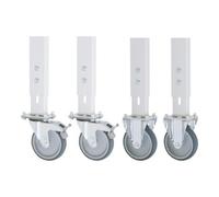 RAU Kit de roulettes Rau pour table de travail Tom GT, 2 fixes et 2 pivotantes Quantité:1