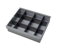 RAU Kit de séparation de tiroir Rau pour tiroir à roulettes hauteur d'établi 65+130mm Quantité:1