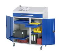 RAU Rau Armoire d'appoint Pupitre 03T, L1100xP520xH1110/1220mm, mobile Quantité:1