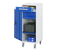 RAU Rau Armoire d'appoint pupitre 32, L450xP520xH1185mm, mobile Quantité:1
