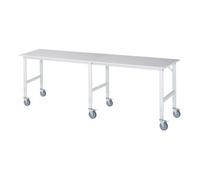 RAU Rau Table de travail mobile (HV) Tom (6 LR), L3000xP800xH910-1230mm, Plateau M 22mm Quantité:1