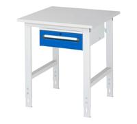 RAU Rau Table de travail Tom réglable en hauteur KM02, L750xP800xH760-1080mm, plateau M 22mm Quantité:1