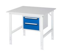 RAU Rau Table de travail Tom réglable en hauteur KM03, L1000xP1000xH760-1080mm, plateau M-22mm Quantité:1