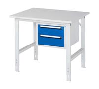 RAU Rau Table de travail Tom réglable en hauteur KM03, L1000xP800xH760-1080mm, plateau M 22mm Quantité:1