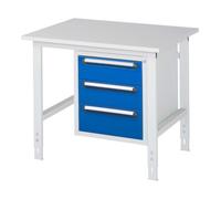 RAU Rau Table de travail Tom réglable en hauteur KM06, L1000xP800xH760-1080mm, plateau M 22mm Quantité:1