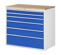 RAU Rau tiroir armoire à tiroirs hêtre dessus et 6 x tiroir 2x90 2x120 1x180 1x180 2x180 1x270mm Quantité:1