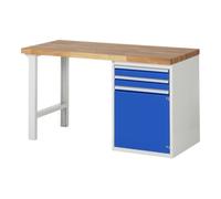 RAU Rau Werkbank 7503A1, L1500xP700xH890mm, 2x tiroirs TA, 1x porte Quantité:1