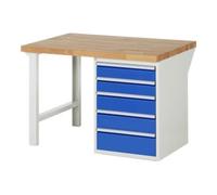 RAU Rau Werkbank 7513A1, L1250xP900xH890mm, 5x tiroirs-TA Quantité:1