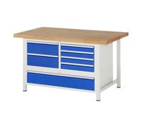 RAU Rau Werkbank 8931A2, L1500xP900xH840mm, 7x tiroirs-TA Quantité:1