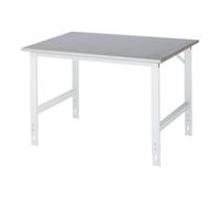 RAU Table de travail Tom Rau LxPxH 1250x1000x760-1080mm, plateau en tôle d'acier Quantité:1