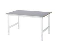 RAU Table de travail Tom Rau LxPxH 1500x1000x760-1080mm, plateau en tôle d'acier Quantité:1