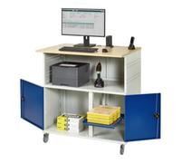 RAU Table d'ordinateur Rau sans boîtier d'écran mobile LxPxH 1100x800x1100mm Quantité:1