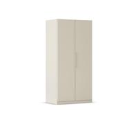 Rauch Möbel MYLORA, Armoire, Couleur Beige, Largeur 91 cm, Hauteur 187 cm | avec système de montage rapide breveté, pour chambre d’enfant et cellier, 2 portes, montage facile, pack d'équipement Basic