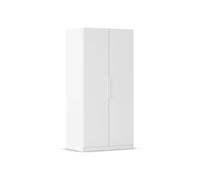Rauch Möbel MYLORA, Armoire, Couleur Blanc, Largeur 91 cm, Hauteur 187 cm | avec système de montage rapide breveté, pour chambre d’enfant et cellier, 2 portes, montage facile, pack d'équipement Basic