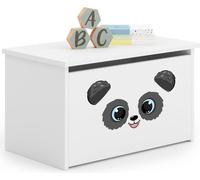 raumhirsch : Coffre à jouets DARIA, Panda. Boîte de rangement pour jouets avec banc intégré, idéale pour une chambre d'enfant. Couleur : blanc