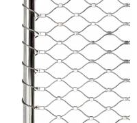RAUMPA 304 INOX Cable Acier Filet Inoxydable Corde SéCurité Metal Protection Flexible Mailles Multifonctionnel MéTallique Grille Treillis Toile pour ExtéRieur Jardin ClôTure Escalier Garde Corps