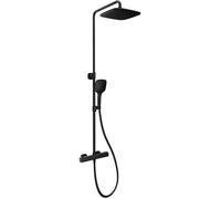 Ravak 10° ensemble de douche mural avec thermostat oui noir X070160