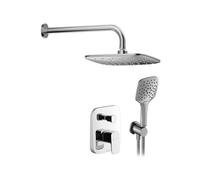 Ravak 10° - Set de douche avec mitigeur encastré, corps d’encastrement, 3 jets, chrome X07S012