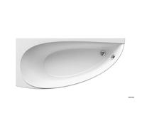 Ravak - Avocado 150 x 75 cm Baignoire d'angle gain de place, orientation gauche en acrylique, sans pieds, blanc (CT01000000)