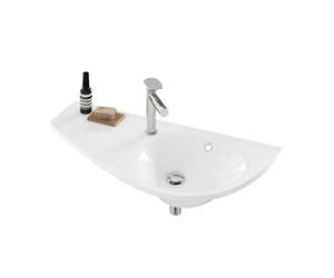 Ravak Avocado - Lavabo 85x45 cm, surface de desserte à gauche, blanc XJ1L1100000