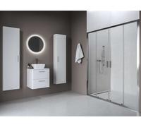Ravak Blix II - Porte de douche à deux battants NBLDP4-190, 190x195 cm, chrome/verre clair 0YML0C00Z1