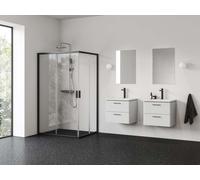 Ravak Blix II - Porte de douche NBLRV2K-80, 80x195 cm, noir/verre clair 1XM40300Z1