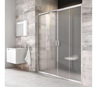 Ravak Blix - Porte de douche en quatre parties BLDP4-170, 167-171 cm, aluminium brillant/verre raisin 0YVV0C00ZG
