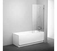 Ravak Brilliant - Paroi de baignoire en une pièce BVS1-80, 80x150 cm, chrome/verre clair 7U840A00Z1