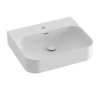 Ravak Ceramic - Lavabo 55 x 45 cm, avec trop-plein, trou de robinetterie, blanc mat XJX0E155006