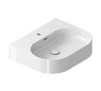 Ravak Ceramic - Lavabo 55 x 45 cm, avec trop-plein, trou de robinetterie, blanc XJX01155008
