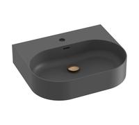 Ravak Ceramic - Lavabo 55x45 cm, avec trop-plein, trou de robinetterie, anthracite XJX03155002