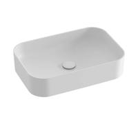 Ravak Ceramic - Vasque à poser 55 x 37 cm, sans trop-plein, sans trou de robinetterie, blanc mat XJX0E155004
