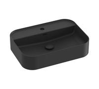 Ravak Ceramic - Vasque à poser 55 x 40 cm, avec trop-plein, trou de robinetterie, noir mat XJX0D155004