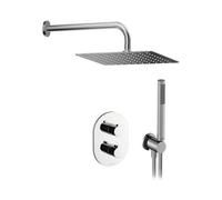 Ravak Chrome - Colonne de douche avec thermostat encastré, corps d’encastrement, chrome X07S015
