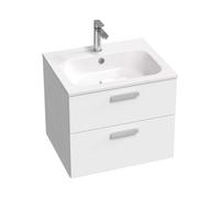 Ravak Chrome II - Meuble pour lavabo, 60x50x49 cm, 2 tiroirs, blanc brillant X000001772