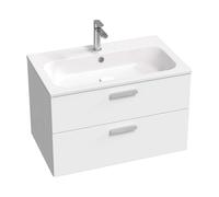 Ravak Chrome II - Meuble pour lavabo, 80x50x49 cm, 2 tiroirs, blanc brillant X000001774