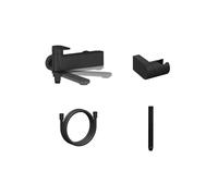 Ravak Chrome II - Mitigeur de baignoire avec accessoires, noir mat X07S120