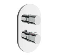 Ravak Chrome II - Mitigeur thermostatique encastré, 3 sorties, chrome X070457