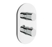 Ravak Chrome II - Mitigeur thermostatique encastré pour 2 sorties, chrome X070455