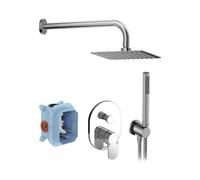Ravak Chrome - Set de douche avec mitigeur encastré, corps d’encastrement, chrome X07S014