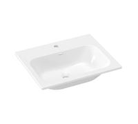 Ravak Chrome Slim - Lavabo 61x49 cm, avec trop-plein, trou pour robinetterie, blanc XJX01160008