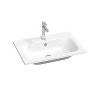 Ravak Chrome Slim - Lavabo 70x49 mm, avec trop-plein, trou pour robinetterie, blanc XJG01170001