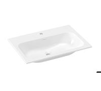 Ravak Chrome Slim - Lavabo 71x49 cm, avec trop-plein, trou pour robinetterie, blanc XJX01170002