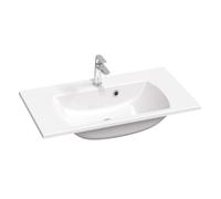 Ravak Classic Slim - Lavabo 80x45 mm, avec trop-plein, trou pour robinetterie, blanc XJX01180001