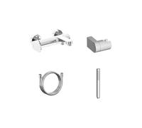 Ravak Eleganta - Mitigeur de baignoire ES 022.00CR.+S avec accessoires, chrome X07S133