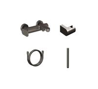 Ravak Eleganta - Mitigeur de baignoire ES 022.20GB.+S avec accessoires, graphite brossé X07S136