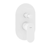 Ravak Eleganta - Mitigeur encastré 2 sorties, avec corps d’encastrement, blanc mat X070261