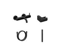 Ravak Espirit - Mitigeur de baignoire ES 022.20BLM.+S avec accessoires, noir mat X07S125